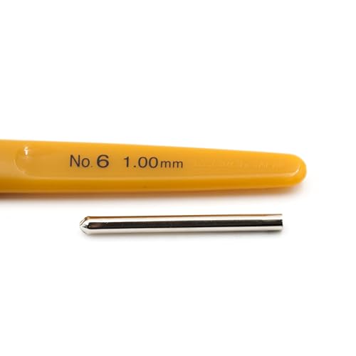Clover 1023 Soft Touch Steel Crochet Hooks, No. 6/1.00mm - size: 1.00 mm