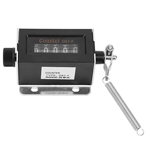 5 Digit Pull Counter D67-F 5 Digit Mechanical Resettable Manual Hand Pull Stroke Tally Counter Count Accurately