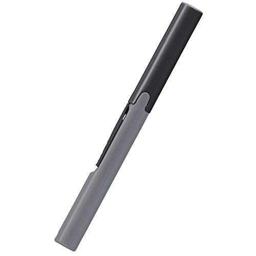 Plus Pen Style Non-Stick Compact TSA Twiggy Scissors with Cover, Charcoal - color: Charcoal, size: 1-Pack