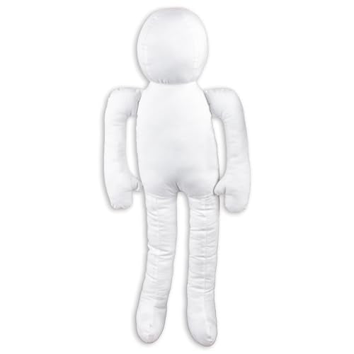 2 Cloth Doll Body Model Blanks – Pre‑Stuffed Muslin Craft Bodies, 18" - color: 2 White Dolls (18”)