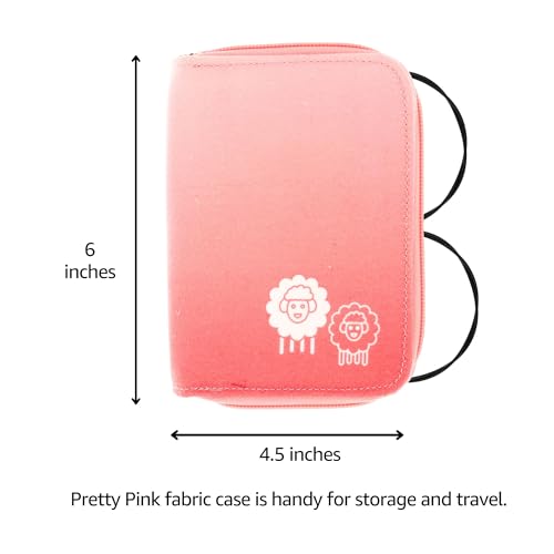 KnitPro Zing Starter 5-Inch Interchangeable Circular Knitting Needle Set | US 2.5, 4, 6, 7, 8 Incl. 2 Memory-Free Cables, 4 Caps, 2 Keys, Fabric Case & Project Bag