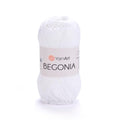 Yarn Art Begonia Yarn 100% Cotton, Pure Premium Soft Cotton Yarn, for Knitting Crochet and Amigurumi, Various Pastel and Shiny Colors, Fine- Sport 2 Yarn,1.76 Oz (50g) / 185 Yrds (169m) (1000) - color: 1000