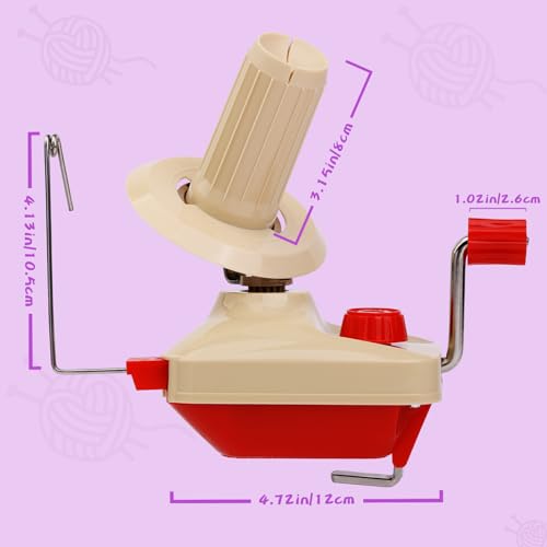 BUTUZE Yarn Ball Winder, Yarn Winder for Crocheting, Stitch Markers Knitting Kit, Pom Pom Maker, Convenient Ball Winder Hand Operated for Yarn, with Easy Installation for Yarn Storage - size: 40 PCS