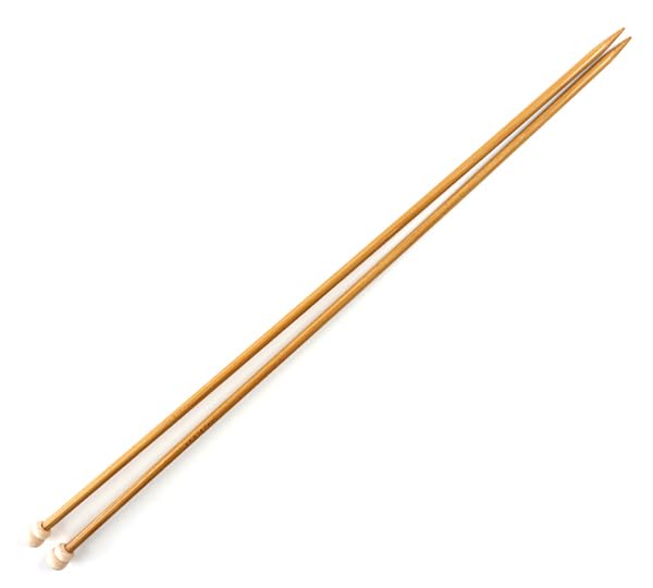ユザワヤ Yuzawaya Bamboo Straight Knitting Needles, 4.5mm (US 7 / JP 8), 14 inch(35 cm), 1 Pair, Munsell, Made in Japan - size: 4.5mm (US 7 / JP 8)