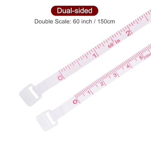 HARFINGTON 2pcs Soft Tape Measure 60-Inch 1.5 Meter Retractable Mini Cartoon Measuring Tape Cute Tape Ruler for Sewing Craft Cloth Body Measurements, Purple Flower - color: Purple Flower