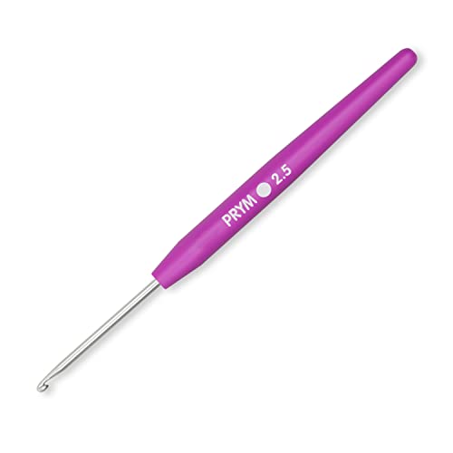 Prym Soft Grip Aluminum Crochet Hook Set, 2-6mm | Multicolor, Crochet Essentials