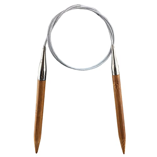 Weabetfu Bamboo Circular Knitting Needle,40-inch Length for Handmade Creative DIY and Any Weave Yarn Projects,US Size 10(6mm) - size: US 10(6mm)