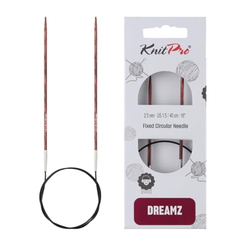 KnitPro Dreamz Fixed Circular Needles 16" (40cm) | US Size 1.5 (2.5mm) - size: US 1.5 (2.5mm)