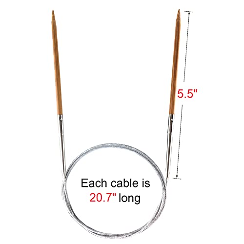 Weabetfu Bamboo Circular Knitting Needle,32-inch Length for Handmade Creative DIY and Any Weave Yarn Projects,US Size 6(4mm) - size: US 6(4mm)