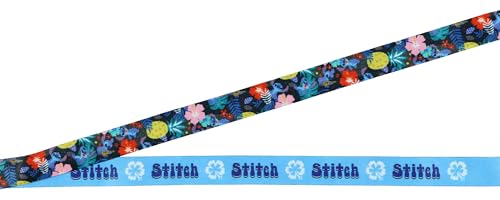 Disney Lilo and Stitch Tropical Breakaway Lanyard ID Badge Holder with 2" Rubber Charm