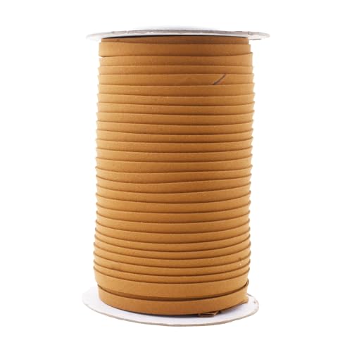 Mandala Crafts 55 Yds 1/4 Inch Camel Double Fold Bias Tape for Sewing | Machine Washable Binding Tape for Quilting, Hemming, Seams, Fabric Piping, All Fabrics & Denim, Indoor & Outdoor - color: Camel, size: 1/4 Inch 55 Yards
