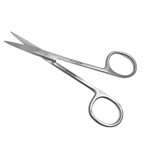 Cynamed Iris Micro Dissecting Precision Lab Scissors, Fine Point Straight - Perfect for Doctors, Nurses, EMS, Students, Education