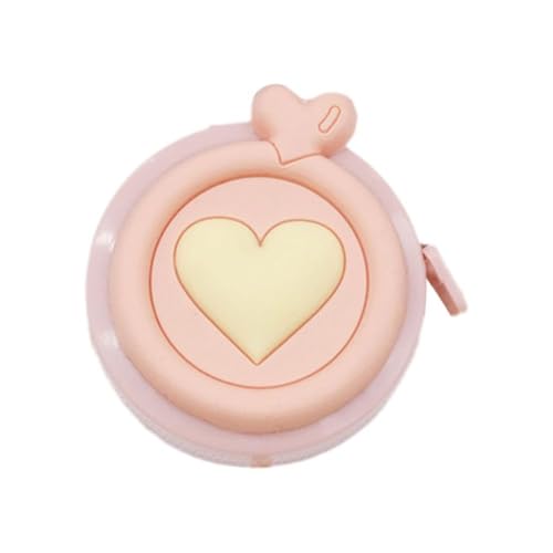 Macaron Mini Measuring Tape Retractable Cute Cartoon Measuring Tape for Body Flexible Tape Measure for Tailor Sewing Craft Cutting Ruler Tools Height Waist Weight Loss Measure Tape (Orange)