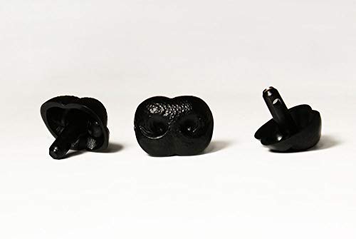 Black Safety Craft Animal Nose for Bear Puppet Doll Made in Japan Style-A 23mm 2pcs/pkg