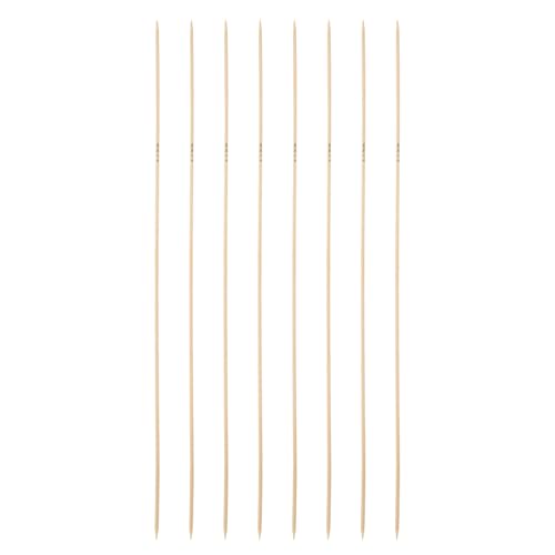 HARFINGTON 8Pcs Bamboo Knitting Needles Double Pointed Size US 0(2mm) Carbonized 10 Inch(25cm) Straight for Handmade Creative DIY Knitting Craft Yarn - size: US 0(2mm)