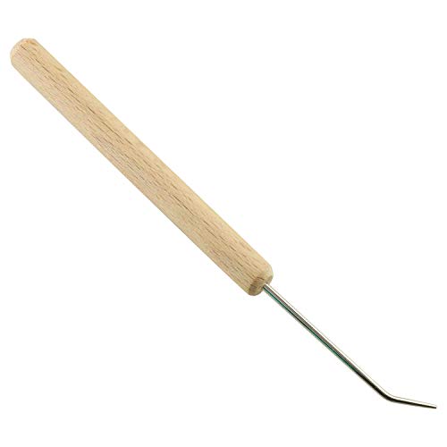 Tegg Crochet Hook 2PCS Wooden Handle Loom Knit Hooks Needle Hooks for Knitting Crafts