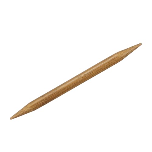 HARFINGTON 5Pcs Bamboo Knitting Needles Double Pointed Size US 15(10mm) Carbonized 6 Inch(15cm) Straight for Handmade Creative DIY Knitting Craft Yarn Projects - size: US 15(10mm)