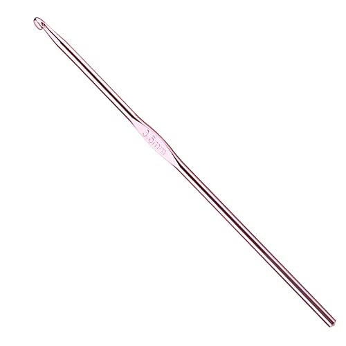 Iuuidu 3.5mm Aluminum Crochet Hook, Smooth Crochet Needles | Crochet Hooks for Arthritic Hands, Knitting Needles for Yarn Craft, Great Handmade DIY Present for Friends, Random Color - color: Aluminum Crochet Hook, size: 3.5mm
