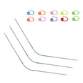 US1/2.25mm9-inchFlexibleCircular Double-Pointed KnittingNeedles,3-Piece Set | Perfect for knitting socks, stuffed animals, fingerless gloves, coasters, and other small, delicate knitting projects - size: 2.25MM