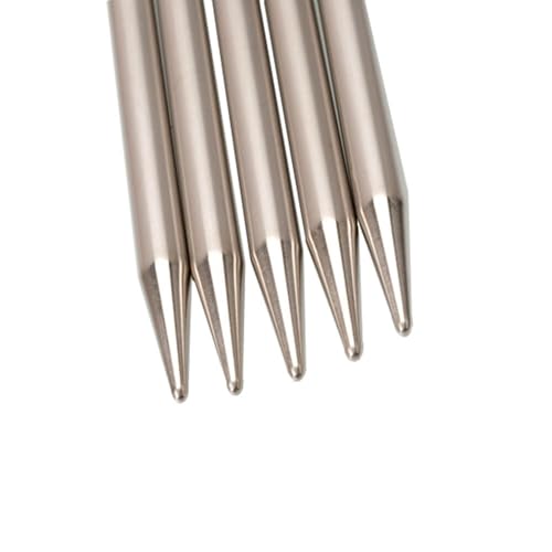 ChiaoGoo Double Point Stainless Steel Knitting Needles 8" 5/Pkg, Size 7/4.5mm - size: 7/4.5mm