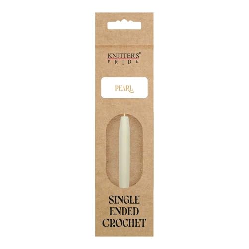 Knitter’s Pride Pearl Single-Ended Aluminum Crochet Hook - 9.00mm - size: 9.00 mm