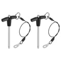 uxcell 2Pcs T Handle Lock Pins, 5mm x 60mm Usage Length Stainless Steel Push-Button Quick Release Pin - size: 5mm x 60mm