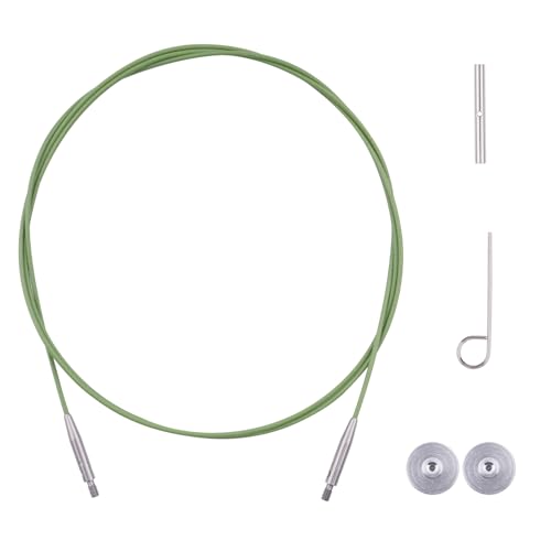 BsHooker Interchangeable Cables for Circular Knitting Needles 31.5 Inch | 360°Swivel Flexible Knitting Needles Cable - size: 31.5inch