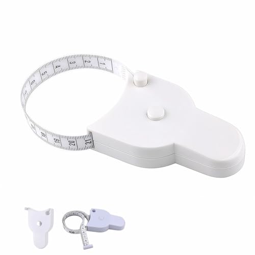 60"/150cm Dual Scale Auto-Lock Tape Measure for Body - Retractable Y-Type, Waist Hip Arms Measuring, Fitness & Sewing, Portable Handheld Tape Measure