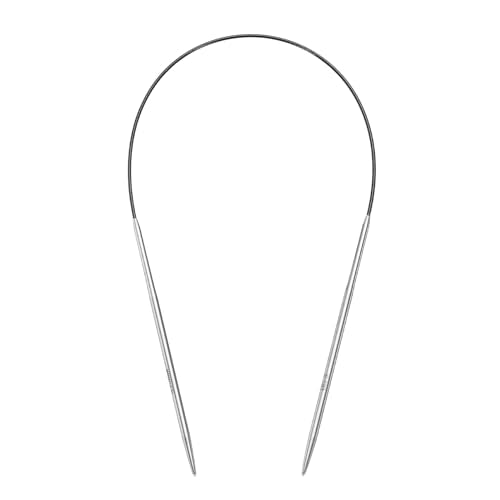 uxcell Size US 3 (3.25mm) Knitting Needles Circular Needle 16 Inch(40cm) Round Metal Stainless Steel Needle for Handmade Projects DIY Knitting - color: Black, size: 16 inch Size US 3 (3.25mm)
