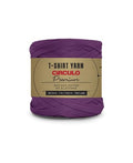 CIRCULO Premium T-Shirt Yarn - Soft, Lightweight, Seamless, Knot-Free. Easy-to-Use. Fettuccini Zpagetti, T Shirt Yarn for Crocheting & Knitting - 153.1 yds, (6291 - Wine) - color: 6291 - Wine