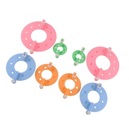 QIEIEI Pompoms Maker, 4 Sizes Pompoms Makers Pompoms Maker Tool Balls Weavers for Yarn Knitting Easy to Make Pompoms