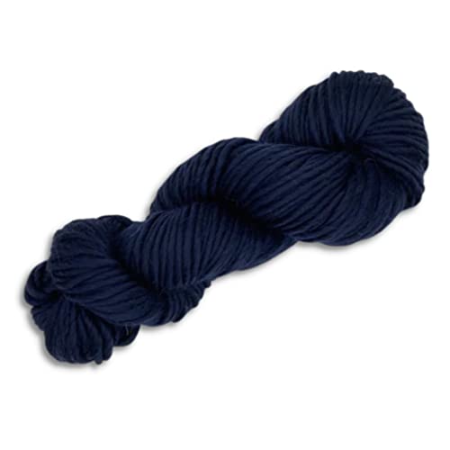 Revolution Fibers | Premium Super Bulky Merino Yarn | 100-Grams of 100% Wool Yarn Chunky Weight, Thick Wool Yarn for Knitting, Crochet, Baby Blanket, Dyed, Felting, Weaving (Midnight Black) - color: Midnight Black