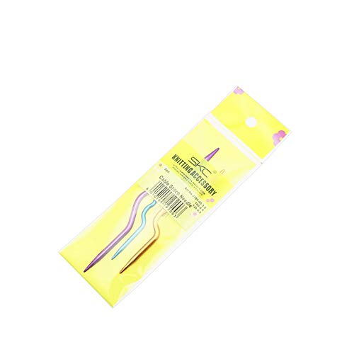Zuoyou 6 Pcs Aluminum Knitting Cable NeedlesStitch Holders DIY Sewing Tools | Colorful Knitting Crochet