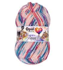 Aquarell 4-Ply Sock Yarn, Self-Striping Superwash Wool Nylon, 100g / 465 Yards, Fingering Weight, Made in Germany (11536 Journey of The Heart) - color: 11536 Journey of the Heart