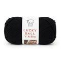 LUCKY BALL Milk Cotton Yarn, 100g / 240 yd 60% Cotton 40% Acrylic #2 Fine Sport Yarn, Soft Crochet & Knitting Yarn for Amigurumi Dolls, Baby Items, Flowers, Hats, Sweaters, Blankets (Black) - color: 1Black