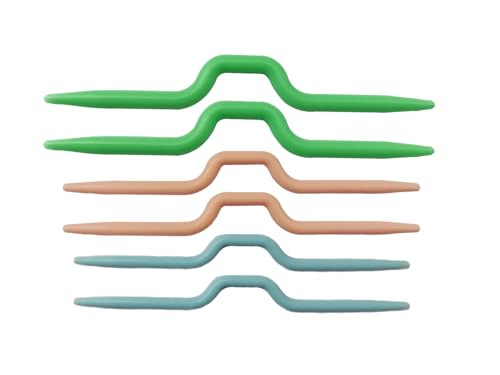 Cafurty Cable Needles for Knitting - Set of 6PCS, Knitting Cable Needles for Crafting, Sewing and Crocheting Projects