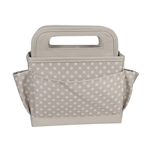 Everything Mary Craft Caddy, Tan Dot - Art Storage for Supplies & Crafts - Supply Organizers Tote for School Classroom, Office, and Home - Organization for Makeup & Nurses - color: Grey