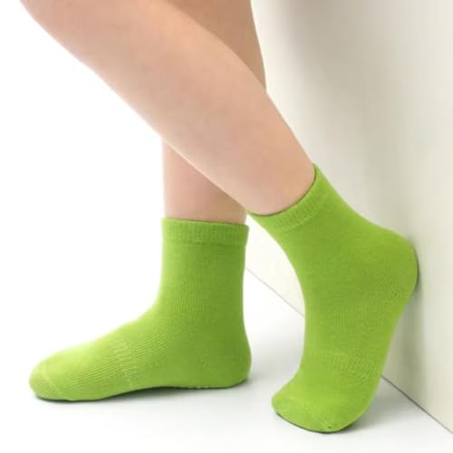 COUVER Baby Non Slip Grip Ankle Socks with Non Skid Soles for Infants Toddlers Kids Boys Girls - color: Girls Plain, size: 1-3T