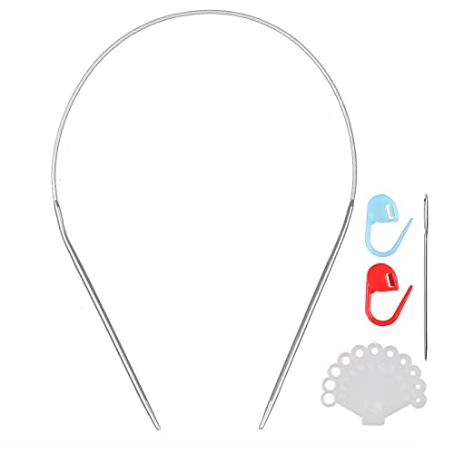 Stainless Steel Circular Knitting Needles Size 2 (2.75mm) 16inch Length | Stainless Steel Circular Knitting Needles 16inch Length Circular Needle for Handmade Projects DIY Knitting Size 2 (2.75mm) - size: US 2(2.75mm) 40mm