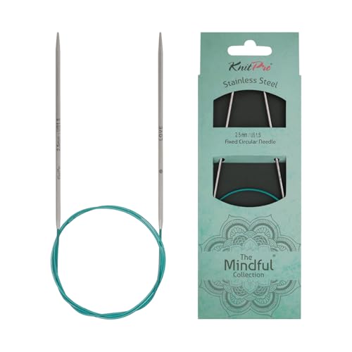 KnitPro The Mindful Collection Fixed Circular Needles 16" (40cm) | US Size 1.5 (2.50mm) - size: US 1.5 (2.5mm)