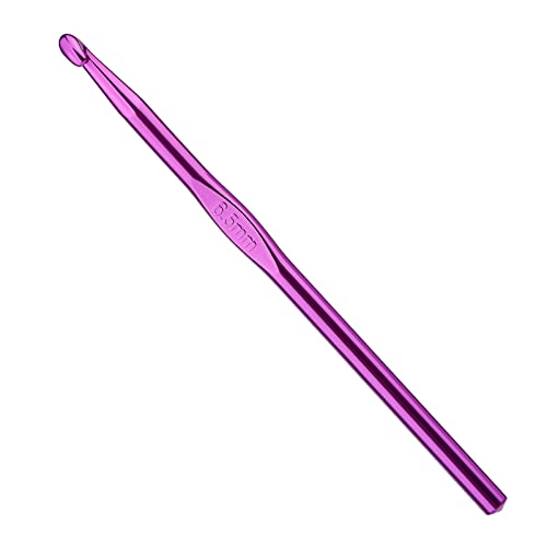 Iuuidu 6.5mm Aluminum Crochet Hook, Crochet Needles for Arthritic Hands | Smooth Knitting Needles for Yarn Craft, Great Handmade DIY Present for Friends, Random Color - color: Aluminum Crochet Hook, size: 6.5mm