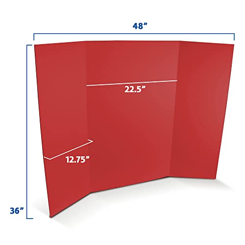 Flipside Products 36” x 48” Project Boards for Presentations, Science Fair, School Projects, Event Displays and Trifold Picture Board, Proudly Made in USA - Assorted Colors - 4 Pack - color: Assorted, size: 4 Pack