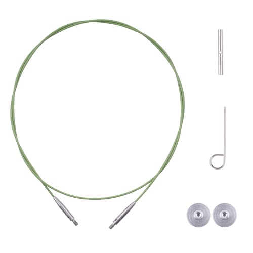 BsHooker Interchangeable Cables for Circular Knitting Needles 23.6 Inch | 360°Swivel Flexible Knitting Needles Cable - size: 24inch