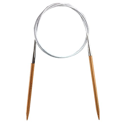 Weabetfu Bamboo Circular Knitting Needle,60-inch Length for Handmade Creative DIY and Any Weave Yarn Projects,US Size 7(4.5mm) - size: US 7(4.5mm)