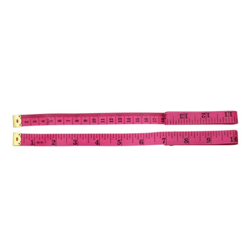 Pink Flexible Tape Measure, 60 Inch/150cm Double-Sided PVC Fiber Tape for Waist, Height, Body Measuring and Sewing Crafts, Sewing Tape Measures, Tape Measures
