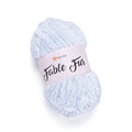 YarnArt Fable Fur Yarn – 1 Skein (100g), Chunky Faux Fur Fiber for Knitting, Crochet & DIY – Soft, Fluffy, Eyelash Texture – Super Bulky, Fuzzy Material for Clothes, Toys, Blankets & Crafts (971) - color: 971