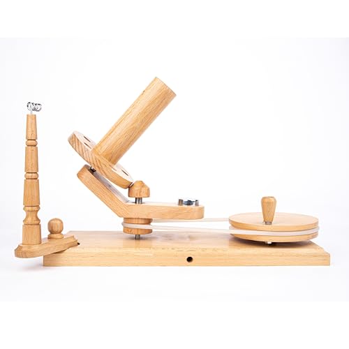 Ayan Handicraft Well Crafted Yarn Swift and Ball Winder Combo - Yarn Cake Winder, Yarn Winder and Swift, Yarn Winder Large Capacity (Beachwood Winder Only) - color: Beachwood Winder Only