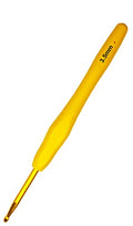 Hobekoee Size E/3.5mm Crochet Hook Ergonomic Handle for Arthritic Hands Soft & Smooth Knitting Needles for Beginners and Crocheting Yarn - size: 3.5mm