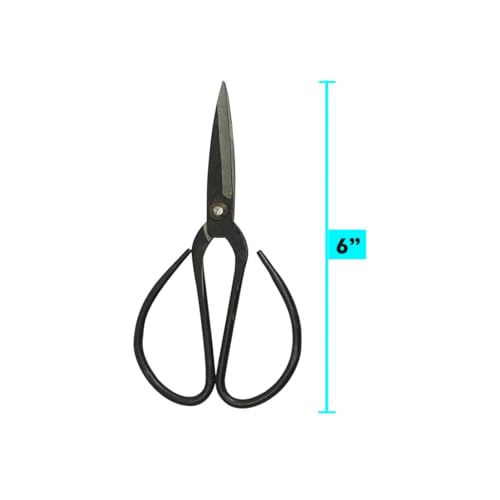 SE Chinese Scissors with Super Sharp Edges Suitable for Embroidery, sewing, Craft, Art Work, and Everyday Usage (6-Inch) - size: 6-Inch