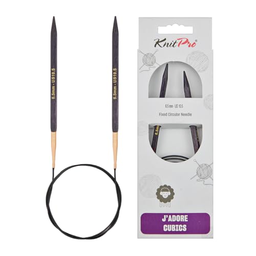 KnitPro J’Adore Cubics Fixed Circular Needles 32" (80cm) | US Size 10.5 (6.5mm) - size: US 10.5 (6.5mm)
